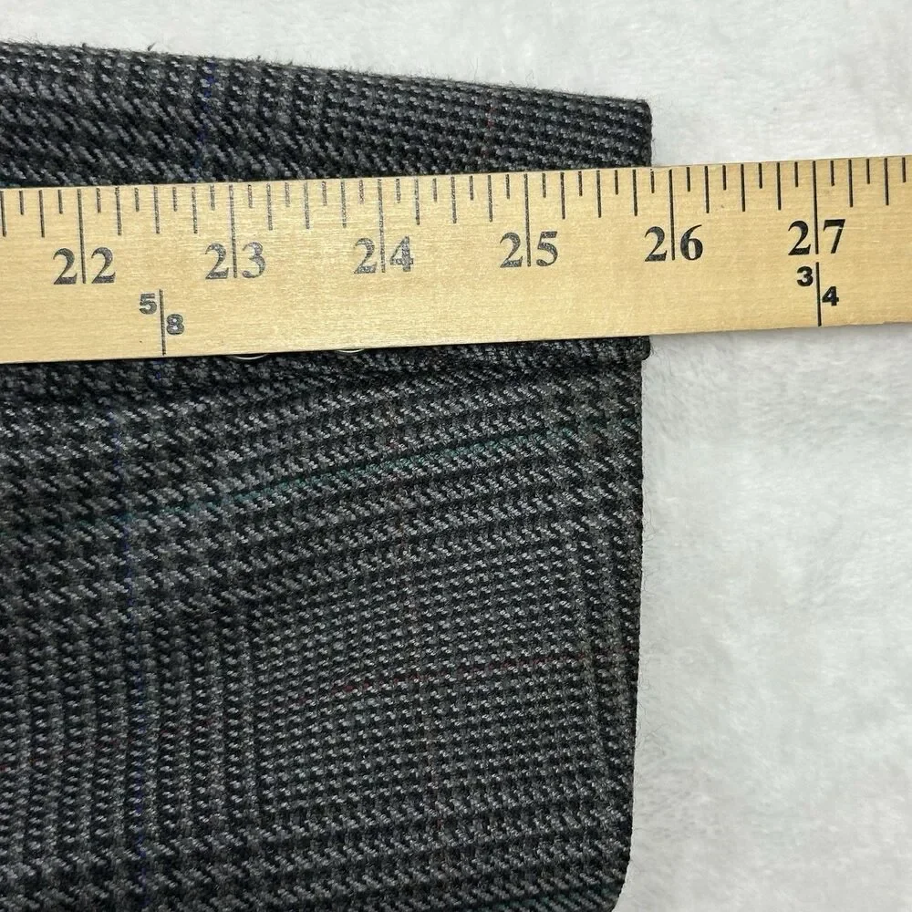 Vintage Burberrys’ Gray Glen Plaid 100% Wool Sport Coat Blazer Mens 46R USA